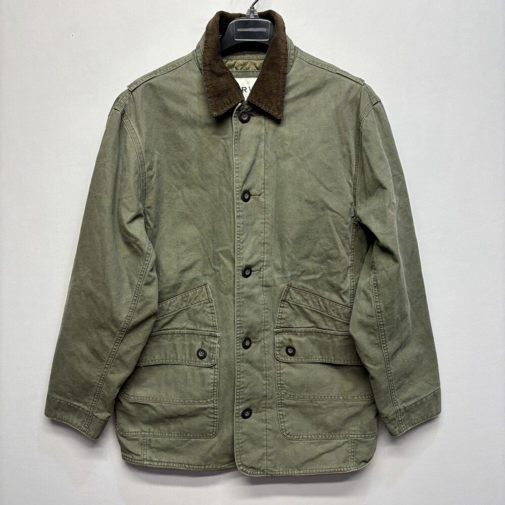 Orvis Men Field Barne Chore Coat Jacket Size Medium Canvas Utility C124 -11